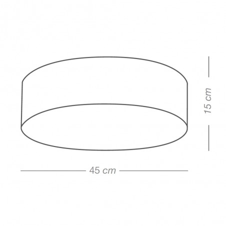 Plafonnier á LED Tino Blanc 45 Dimmable (24W)