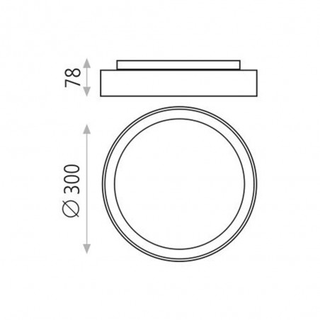 Plafonnier d'extérieur Led Tilo (15W)