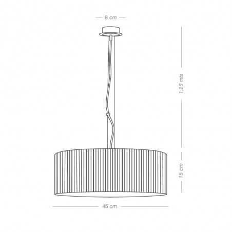 Lampe de plafond Coneli Noir (3 lumieres)