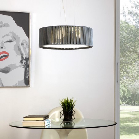 Lampe de plafond Coneli Noir (3 lumieres)