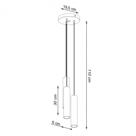 Lampe a suspension Lagos (3 Lumieres)