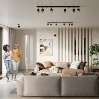 Réglette de plafond Nero (6 Lumieres)