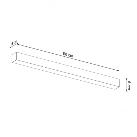 Plafonnier Led Pinne (25W) III