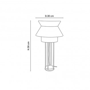 Lampe á poser Singapour Nude II