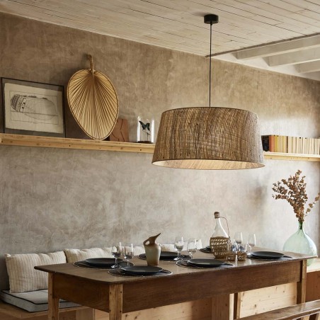 Lampe de plafond Tambour Naturel