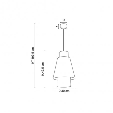 Lampe de suspension Singapour Nude S