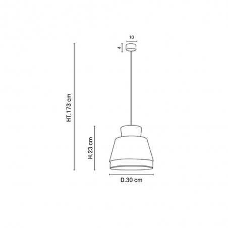 Lampe de plafond Singapour Nude XM