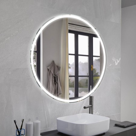 Miroir avec lumiere LED Mia Round (80 Cm.)