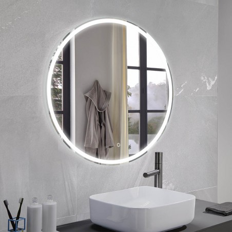 Miroir avec lumiere LED Mia Round (80 Cm.)