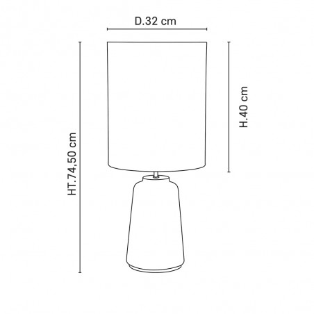 Lampe á poser Mokuzaï M Blanc