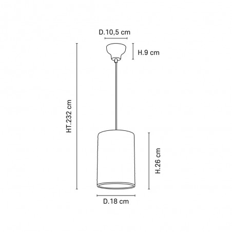 Lampe de plafond Cosiness D18