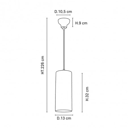 Lampe de plafond Cosiness D13