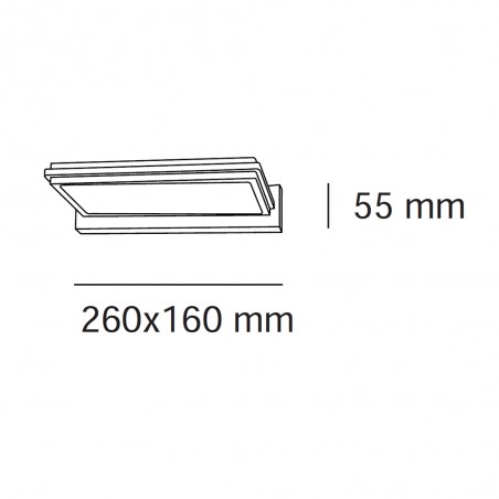 Applique murale LED New Or (30W)