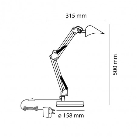 Lampe de bureau á LED Pala (4W)
