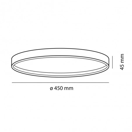 Plafonnier LED Aster (30W)