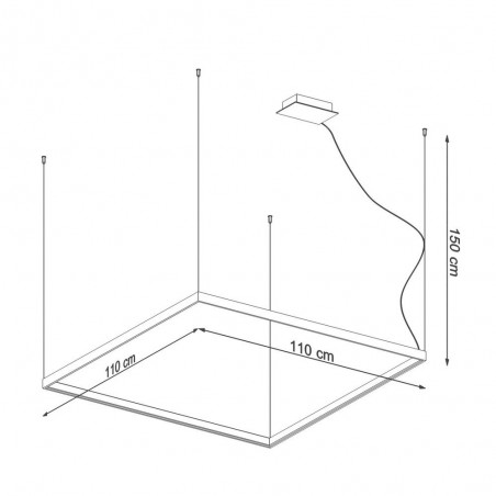 Lampe a suspensión Led Nelya (70W) III