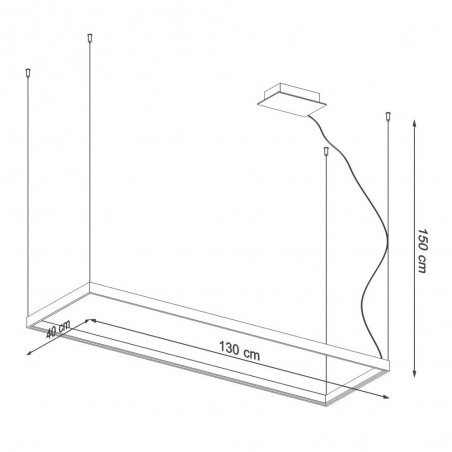 Lampe a suspensión Led Tuula (50W)