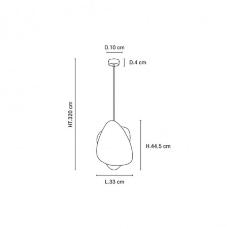 Lampe de plafond Screen Murano XS