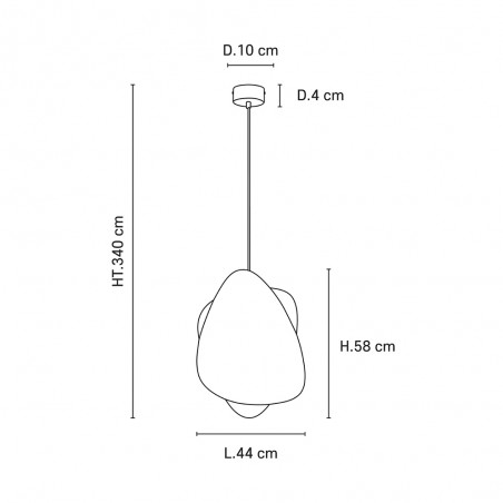 Lampe de plafond Screen Cannage S