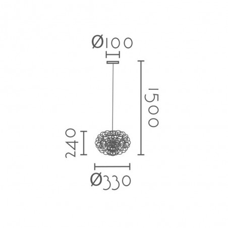 Lampe de plafond Alerce