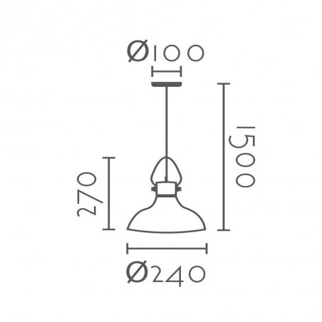 Lampe de plafond Serreta II