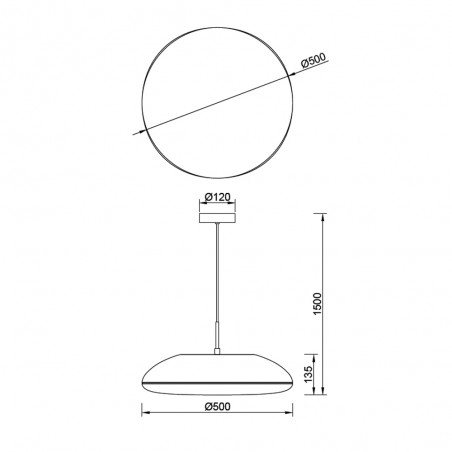 Lámpara colgante Kazz 50
