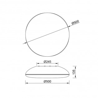 Plafón de techo Kazz 50