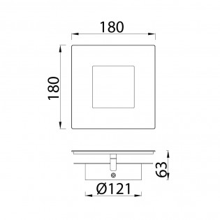 Aplique de pared LED Dalia Oro (18W)