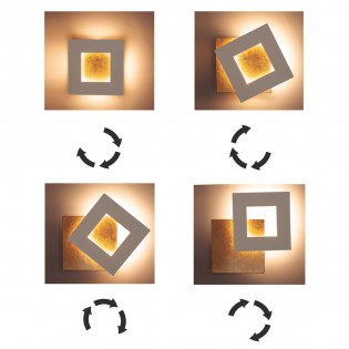 Aplique de pared LED Dalia Oro (24W)