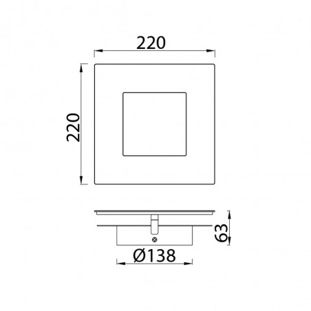 Aplique de pared LED Dalia Oro (24W)