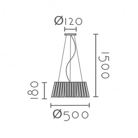 Lampe de plafond Cipres
