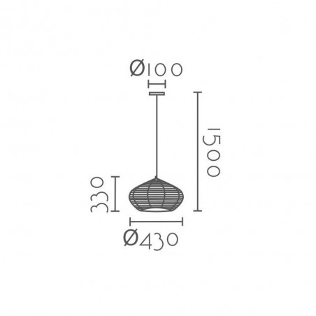 Lampe de plafond Lirio