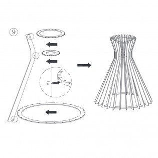 Lampe a suspension Groa 34