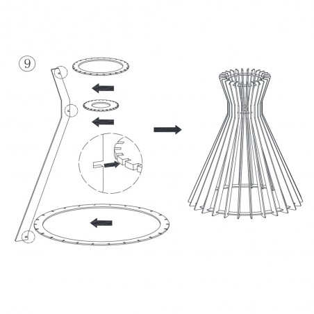 Lampe a suspension Groa 34