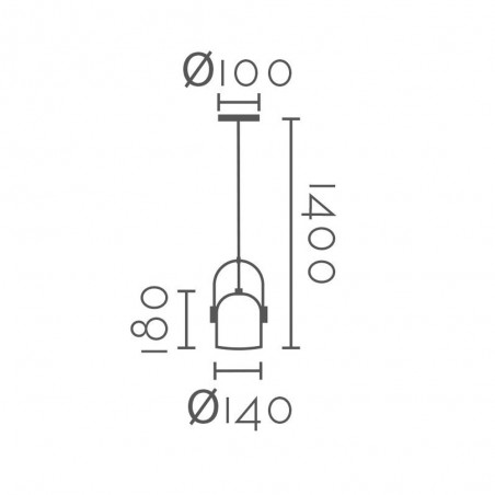 Lampe de suspension Pagaza