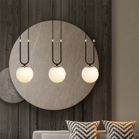 Lampe de plafond Megan Opal (3 lumieres)