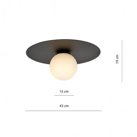 Plafonnier Ícaro Opal (1 lumiere)