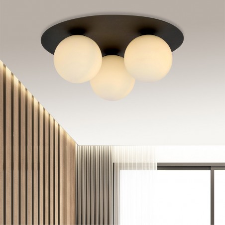 Plafonnier Ícaro Opal (3 lumieres)