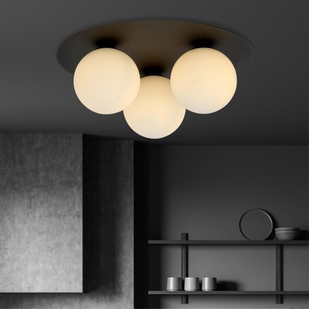 Plafonnier Ícaro Opal (3 lumieres)