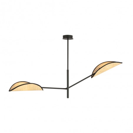 Lampe de plafond Cano Rotin (2 lumieres)