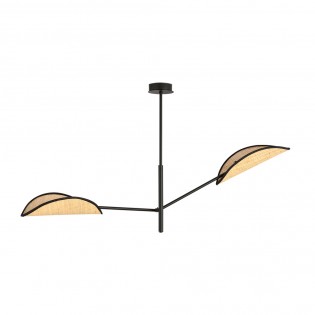 Lampe de plafond Cano Rotin (2 lumieres)