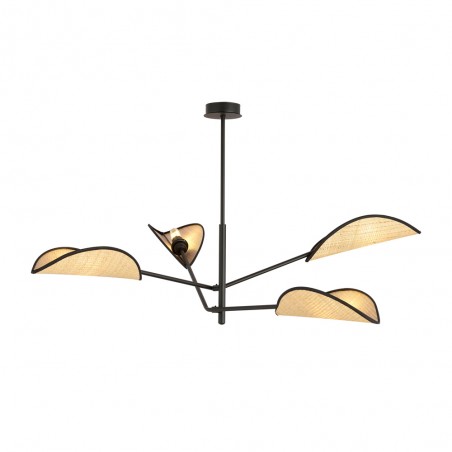 Lampe de plafond Cano Rotin (4 lumieres)