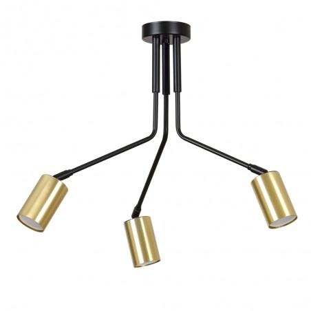Plafonnier Norber Noir (3 lumieres)