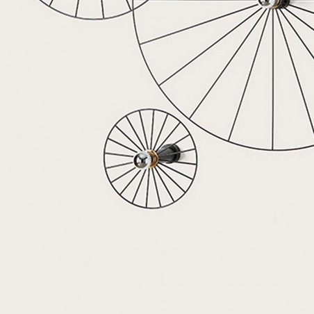 Applique Murale Wheel Noir