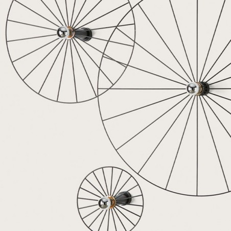 Applique Murale Wheel Noir