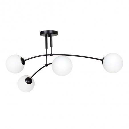 Plafonnier Mobis Noir (4 lumieres)