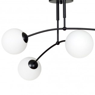 Plafonnier Mobis Noir (4 lumieres)