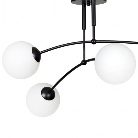 Plafonnier Mobis Noir (4 lumieres)