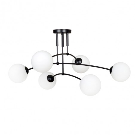 Plafonnier Mobis Noir (6 lumieres)