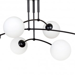 Plafonnier Mobis Noir (6 lumieres)
